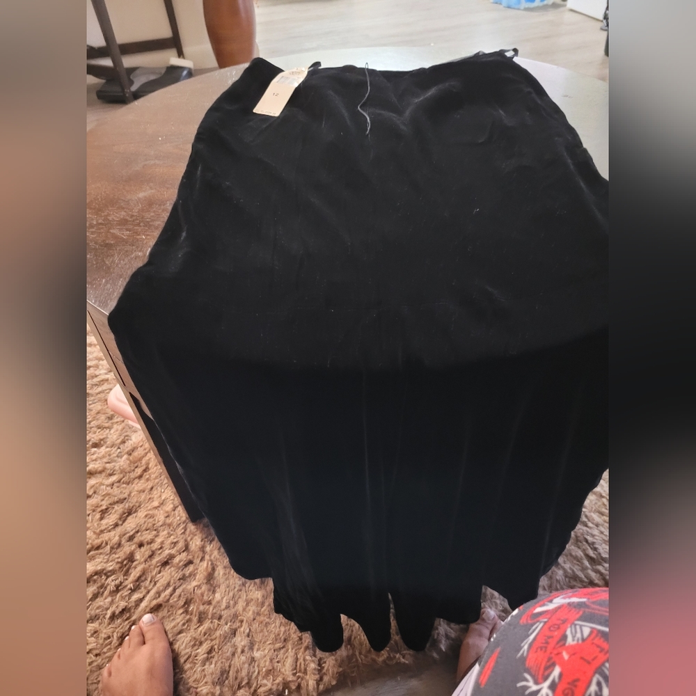 Black velvet shirt